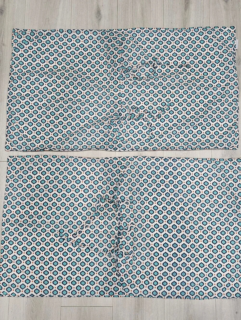 Levtex Home Serendipity KING Quilted Pillow Shams Mandala Boho Cotton NWOT Pair